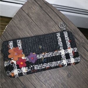 Vera Bradley Black and White Floral Clutch